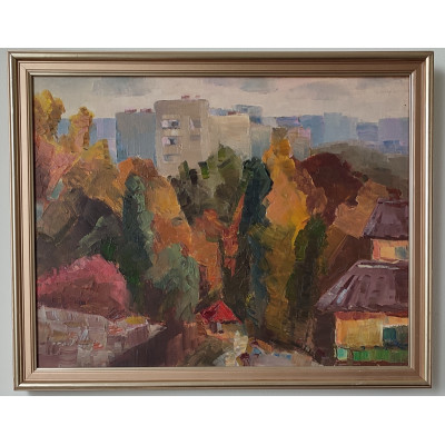 Картина на полотні "Осінь. Хмельницький" 35x45