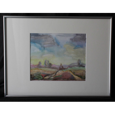 Картина акварель "Пейзаж 2" 30/40 2012