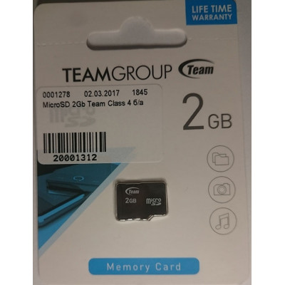 MicroSD 2Gb Team Class 4 б/а