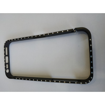 Бампер Стрази iPhone 5 Cross-Line Black