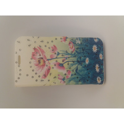 Кн Бокова Стрази Samsung A300 A3 Квіти Yellow-Green