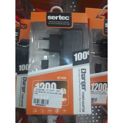 СЗУ Sertec ST-032 microUSB 1200 mAh