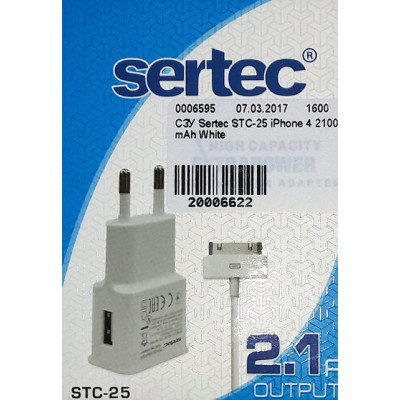 СЗУ Sertec STC-25 iPhone 4 2100 mAh White
