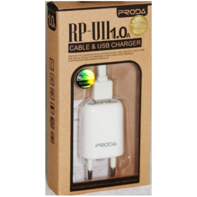 СЗУ USB Proda RP-U11 microUSB White