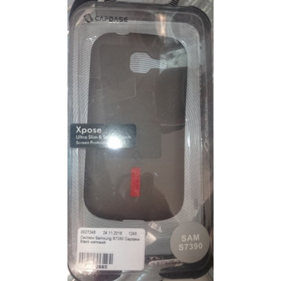 Силікон Samsung S5660 Capdase Black матовий
