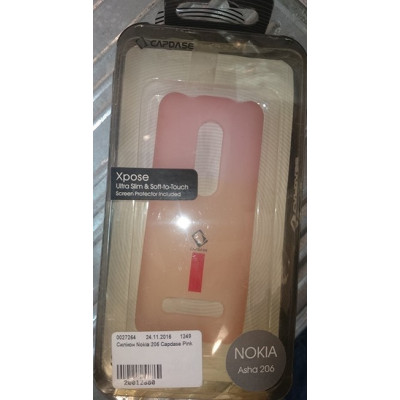 Силікон Nokia 206 Capdase Pink