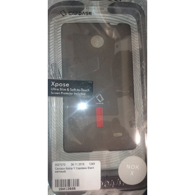 Силікон Nokia X Capdase Black матовий