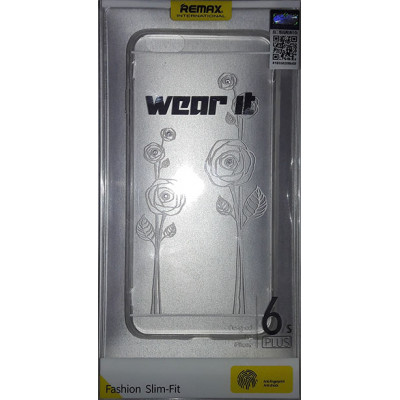 Силікон Стрази iPhone 6/6S Plus Remax Wear Rose White
