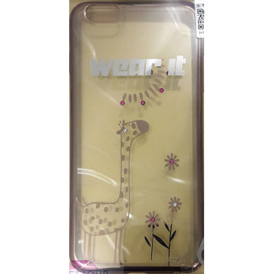 Силікон Стрази iPhone 6/6S Plus Remax Wear Giraffe