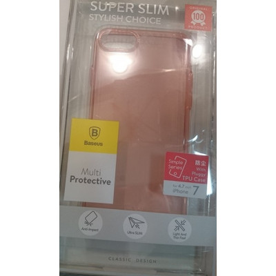 Силікон iPhone 7 Baseus Pink