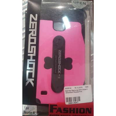Бампер Samsung N910 Note 4 Zeroshock Резина Pink