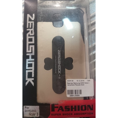 Бампер Samsung N900 Note 3 Zeroshock Резина Gold