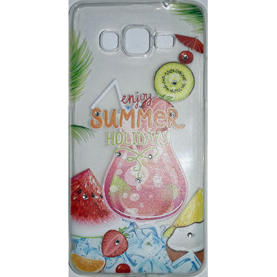 Силікон Стрази Samsung J510 J5 (2016) Коктейль Лето