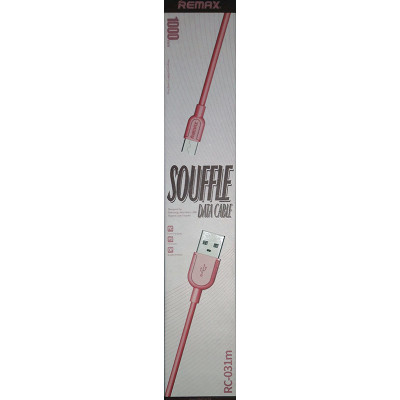 Кабель MicroUSB Remax RC-031 1м Pink
