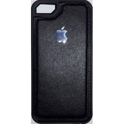 Бампер iPhone 5 Кожа Black