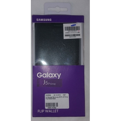 Кн Бокова Samsung G570 J5 Prime Flip Wallet Black
