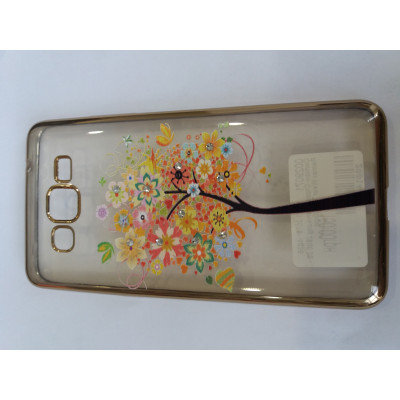 Силікон Стрази Samsung J500 J5 Remax Wear Tree Gold