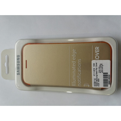 Чехол Samsung Neon Flip  Cover  A320  Gold