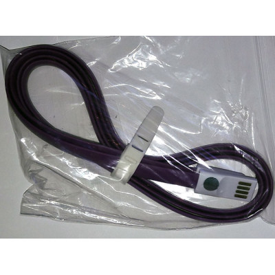 Кабель MicroUSB без упаковки силікон Violet