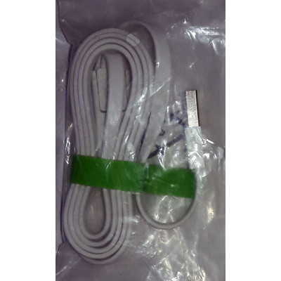 Кабель USB 2 в 1 iPhone 5/6-microUSB cилікон без упаковки White