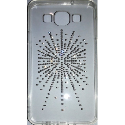 Силікон Стрази Samsung G530/531/532 Grand Prime Younicou Silver Shine