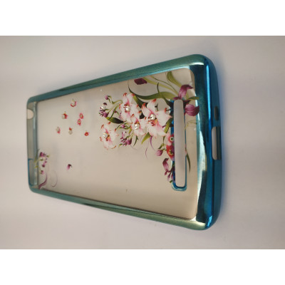 Силікон Стрази Xiaomi MI 4c/4i Remax Wear Flowers Blue