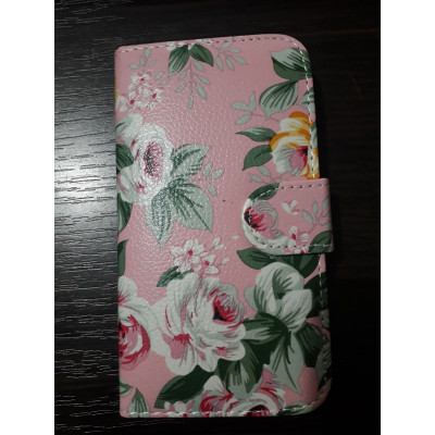 Кн Бокова Samsung J110 J1 Ace Квіти Pink