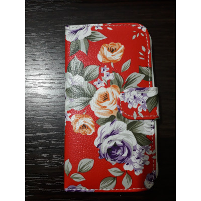 Кн Бокова Samsung J110 J1 Ace Квіти Red