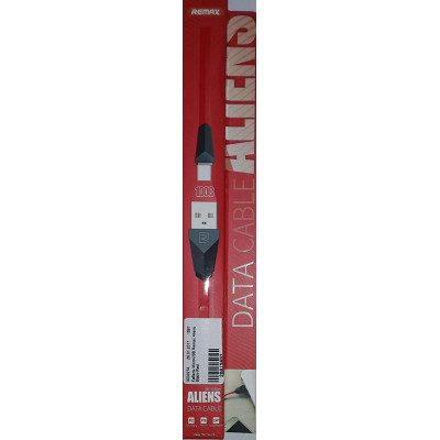 Кабель MicroUSB Remax Aliens Pink