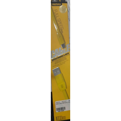 Кабель MicroUSB Remax  1м Yellow