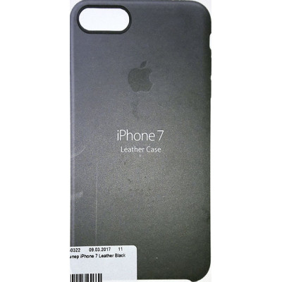 Бампер iPhone 7 Leather Black