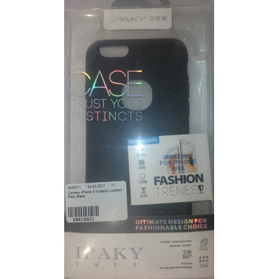 Бампер iPhone 6 Imitation Leather iPaky Black
