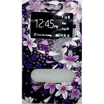 Кн Бокова Універс з віконцем 3.8 - 4.3* Mix Color Квіти White-Dark Violet
