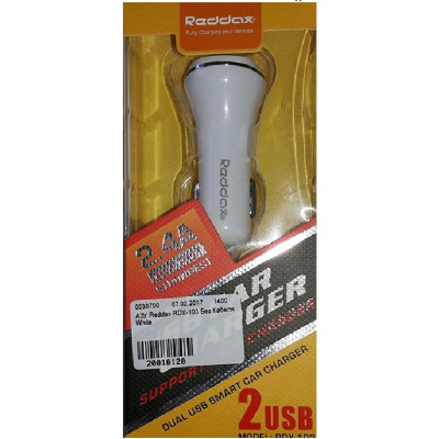 АЗУ Reddax RDX-111 3.1A 2USB iPhone 5/6 White