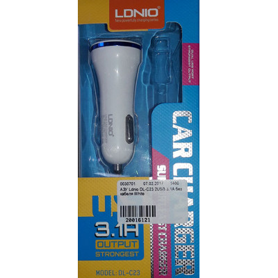 АЗУ Ldnio DL-C23 2USB 3.1A без кабеля White
