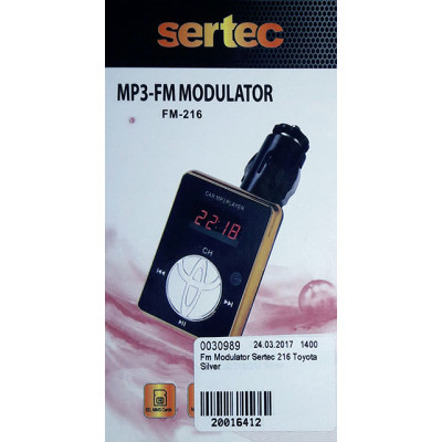 Fm Modulator Sertec 216 Toyota Silver