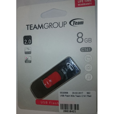 USB Flash 8Gb Team C141 Red