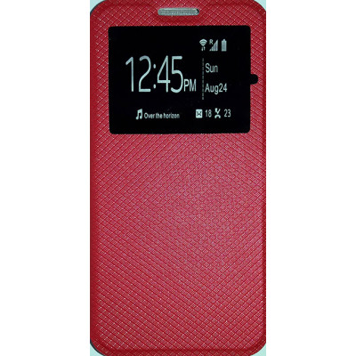Кн Бокова Samsung J210 J2 2016 з віконцем Wise Red