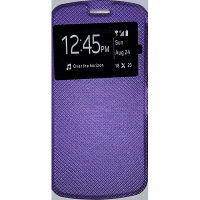 Кн Бокова Samsung J210 J2 2016 з віконцем Wise Violet