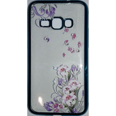 Силікон Стрази Samsung G935 S7 Edge Remax Wear Flowers Blue