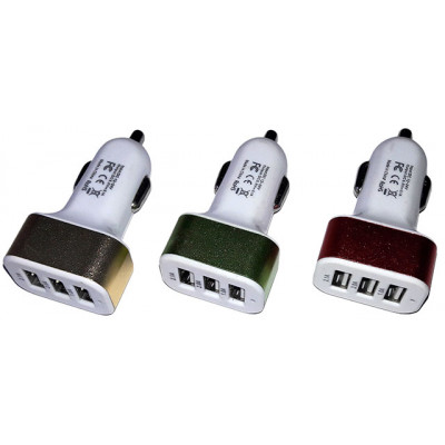 АЗУ 3USB 2.1/2.0/1.0 A без упаковки Gold