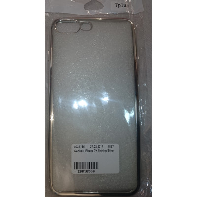 Силікон iPhone 7+ Shining Silver