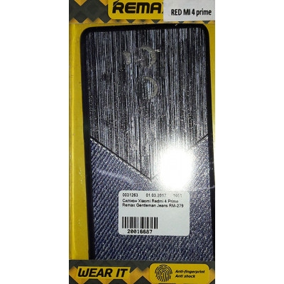 Бампер Xiaomi Redmi 4 Prime Remax Gentleman Jeans RM-279