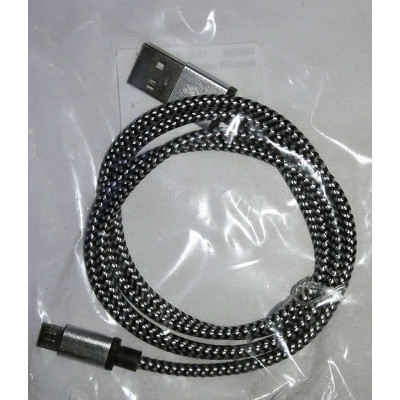 Кабель MicroUSB без упаковки ткань White