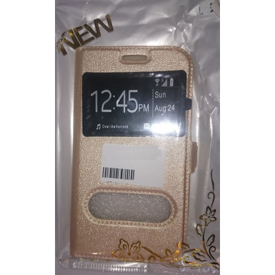 Кн Бокова Meizu M3 Note з віконцем Gold