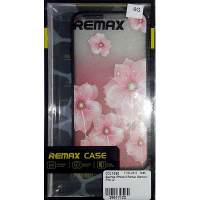 Бампер iPhone 5G Remax Glamour Pink v2
