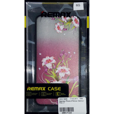 Бампер iPhone 6 Remax Glamour Pink v1