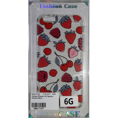 Силікон iPhone 5 3D Sparcle Premium Berry