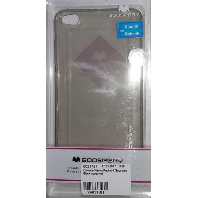 Силікон Xiaomi Redmi 4 Goospery Black прозорий