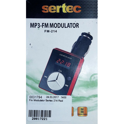 Fm Modulator Sertec 214 Mersedes-Benz Red